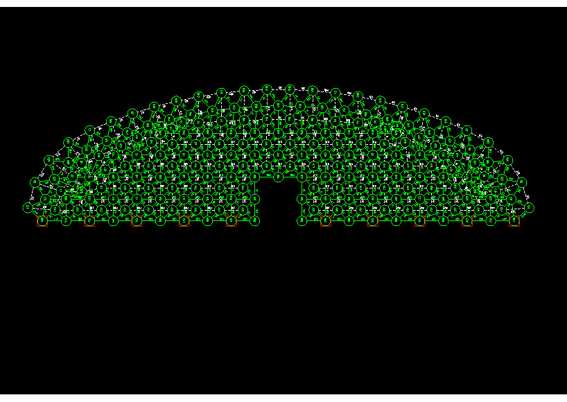临安锡林浩特91跨，1000米长干煤棚网架设计