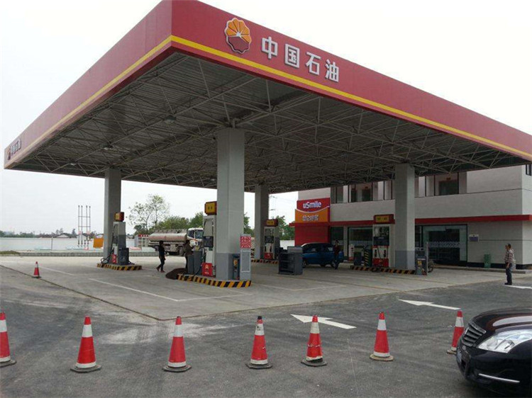 临安加油站钢结构网架案例20