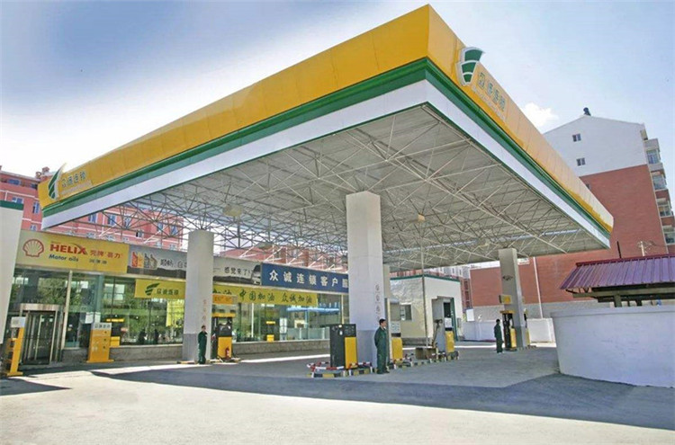 临安加气站钢结构网架案例7